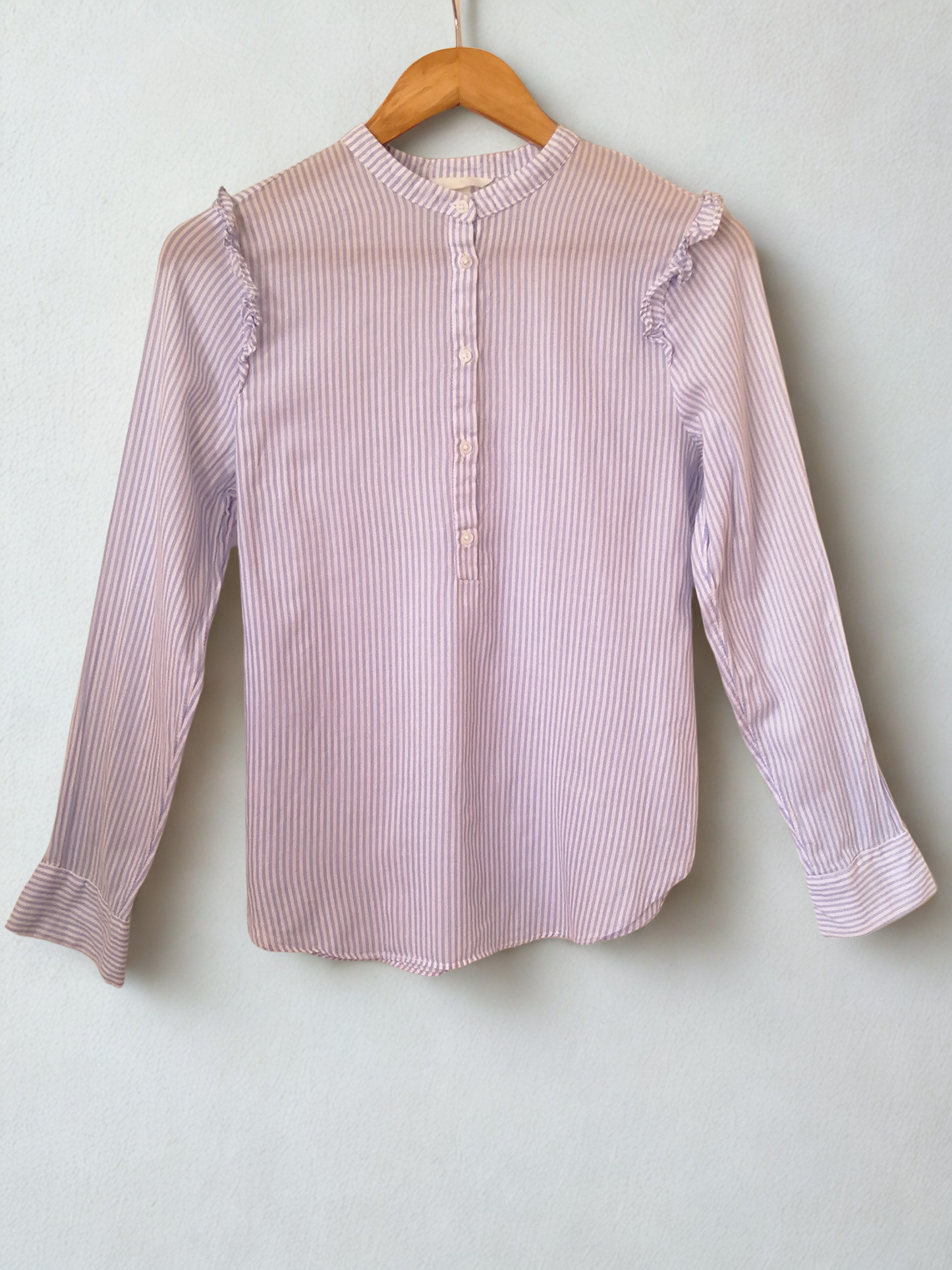 Blusa delgada cuello Mao H&M