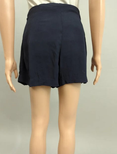 Short tela azul marino