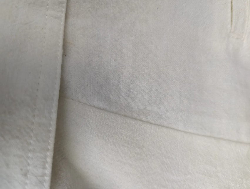 Short blanco lino