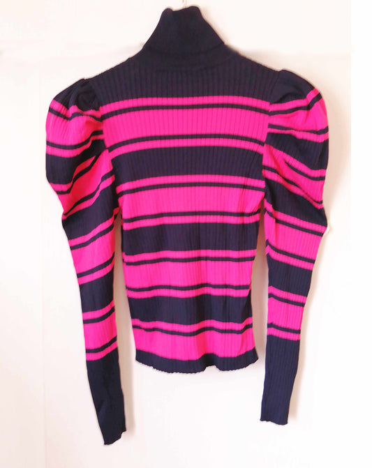 Sweater elasticado cuello tortuga