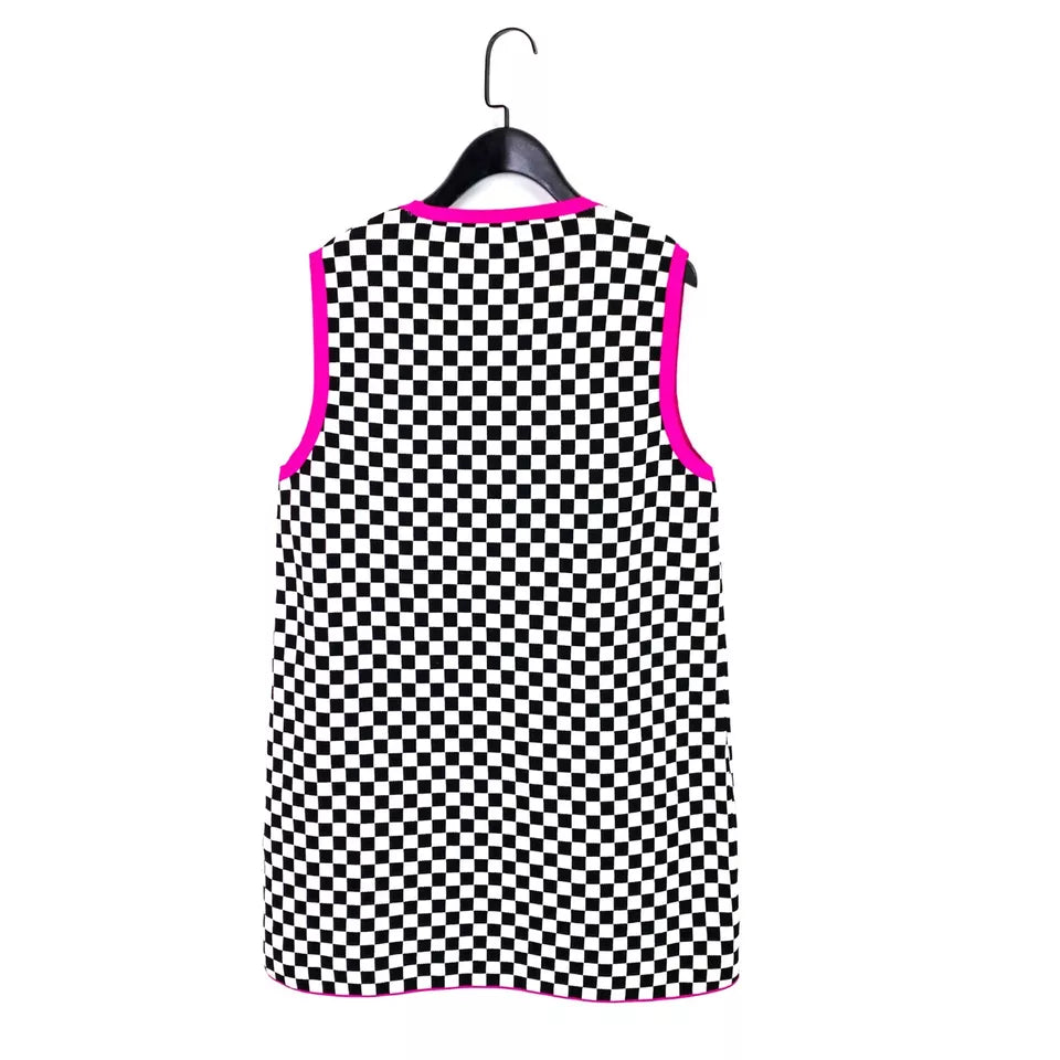 Vestido corto b&n Zara