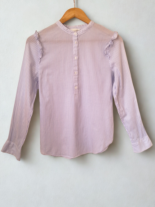 Blusa delgada cuello Mao H&M