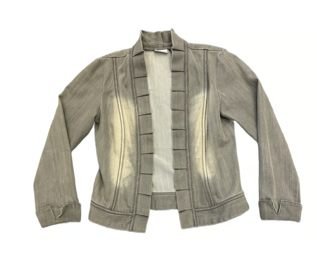 Chaqueta de jeans gris