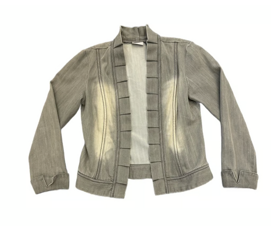 Chaqueta de jeans gris