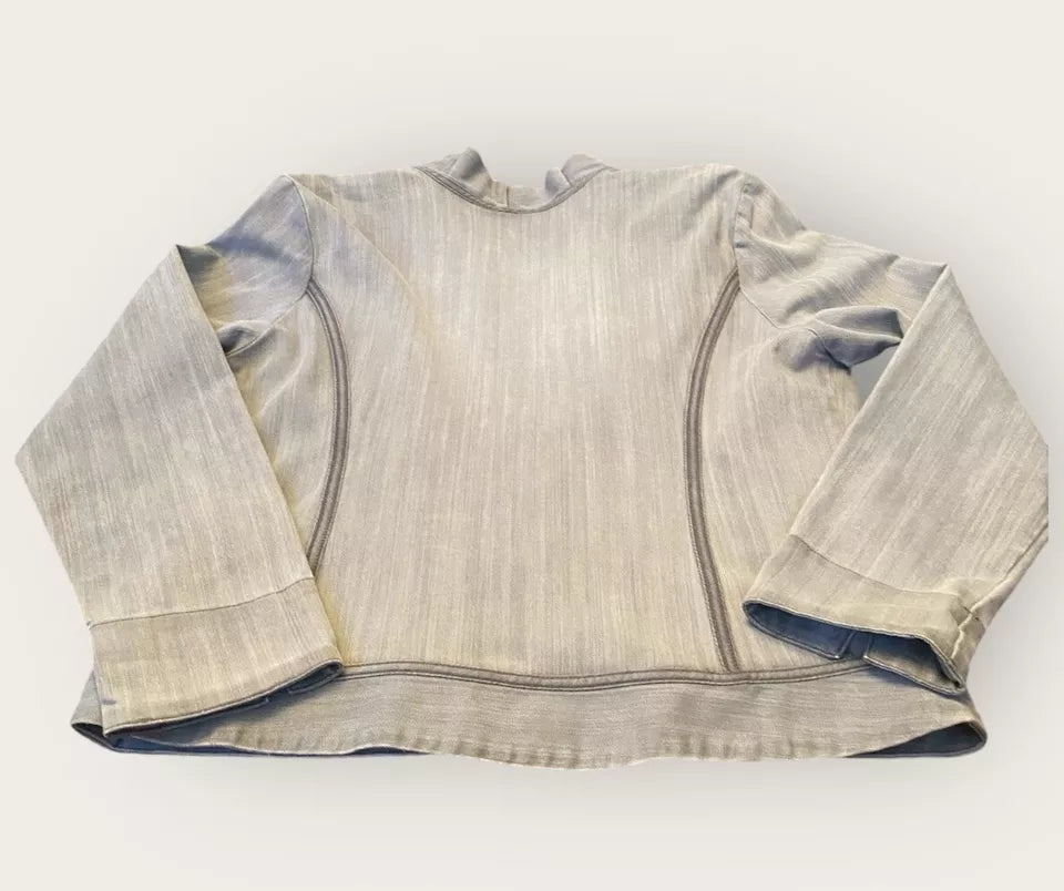 Chaqueta de jeans gris