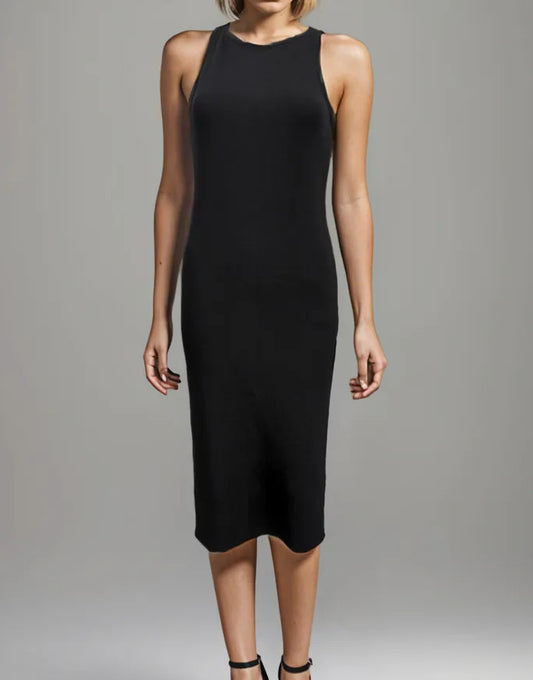 Vestido midi negro